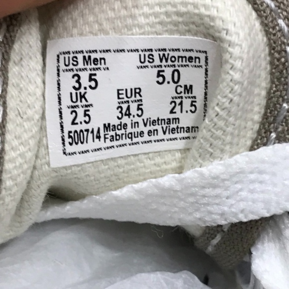 Vans Authentic Desert Taupe True White Shoes - Picture 8 of 9